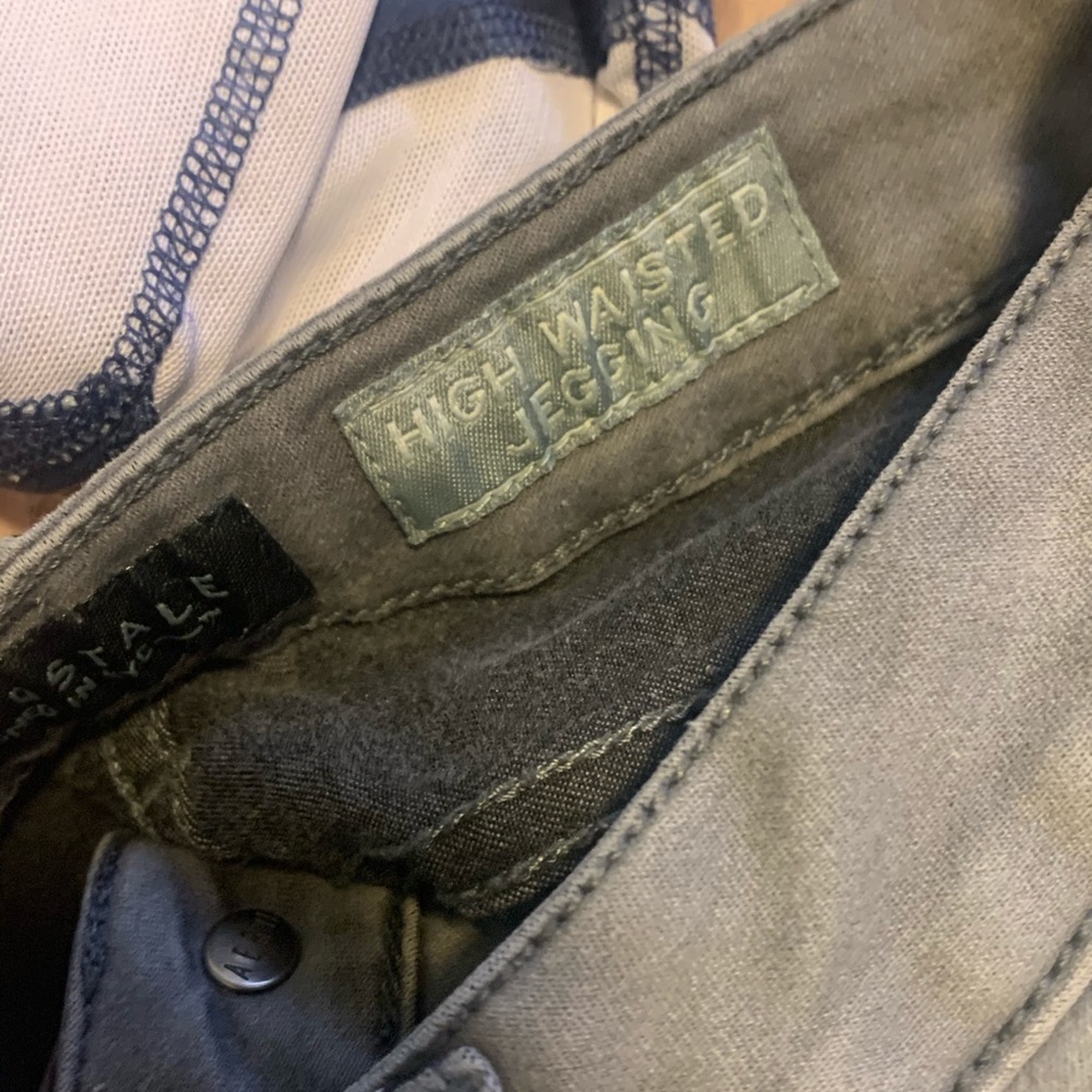 Gray aero jeans